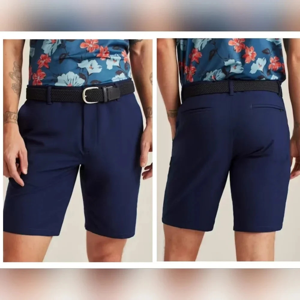 Bonobos Golf Performance Link Hybrid Shorts, Navy Blue, Quick Dry, Size 40, EUC!